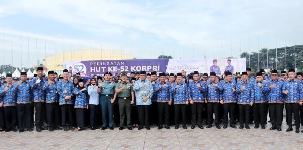 HUT ke-52 KORPRI, Pj Gubernur Sumut Harapkan ASN Terus Beradaptasi dengan Kebutuhan Zaman